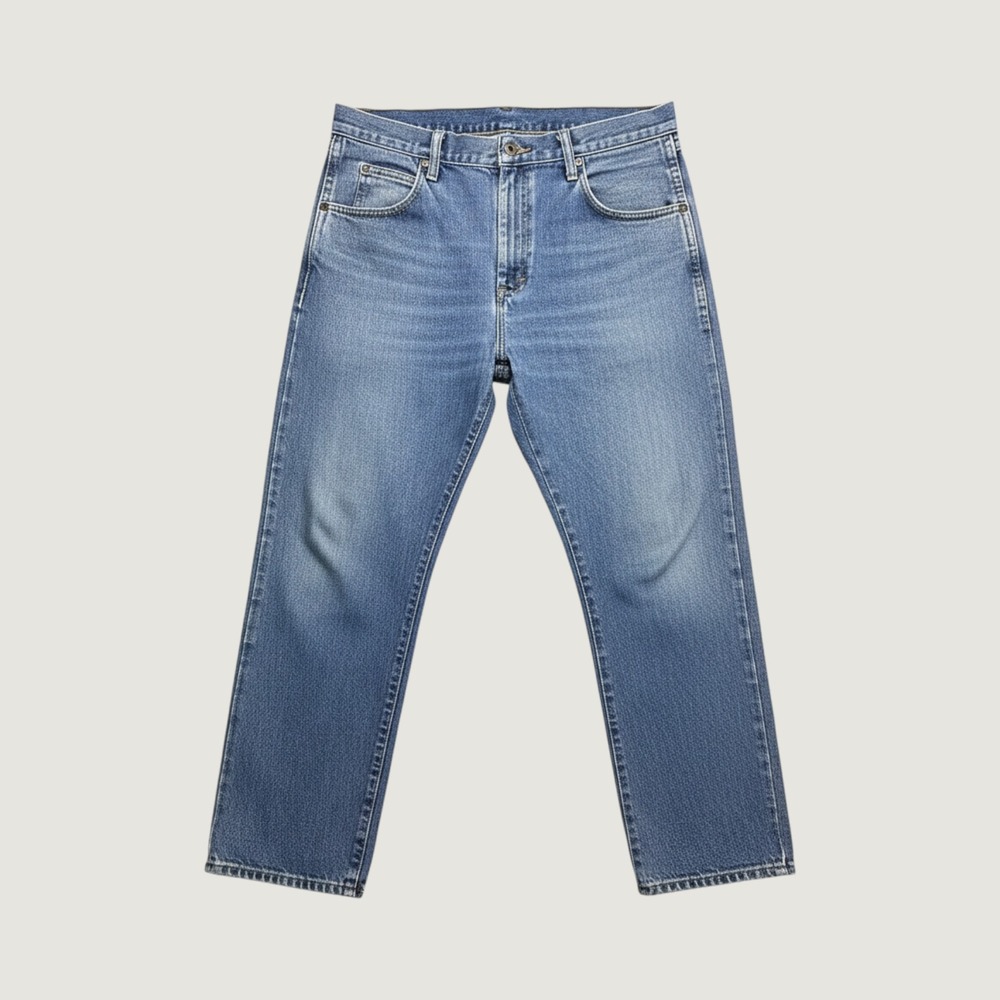 Wrangler Jeans Mens 36x30 Rugged Wear 35001AI Blue Straight Denim EXCELLENT